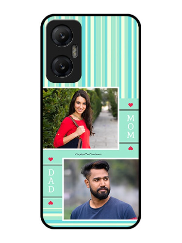 Custom Infinix Hot 20 5G Custom Metal Phone CaseMom and Dad Pic Design