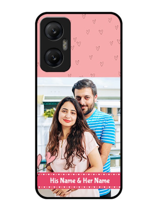 Custom Infinix Hot 20 5G Custom Metal Phone CaseLove Design Peach Color