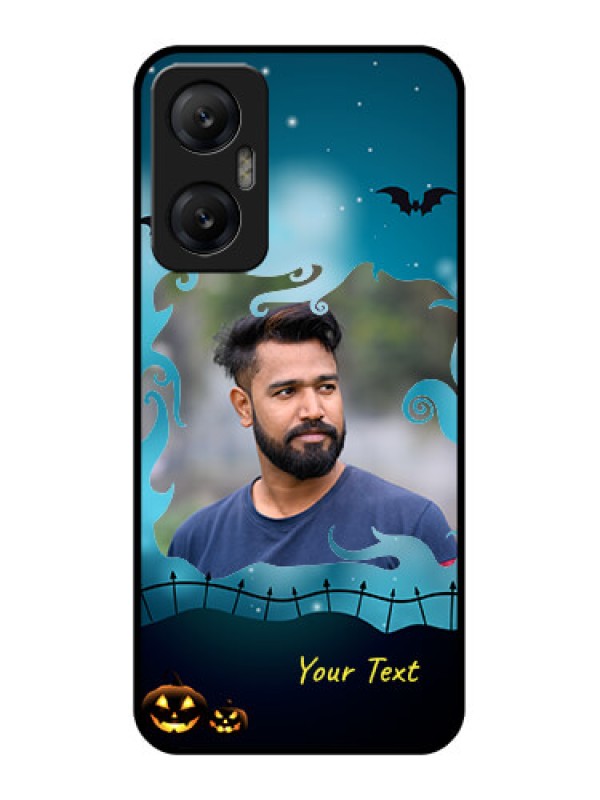 Custom Infinix Hot 20 5G Custom Metal Phone CaseHalloween Frame Design