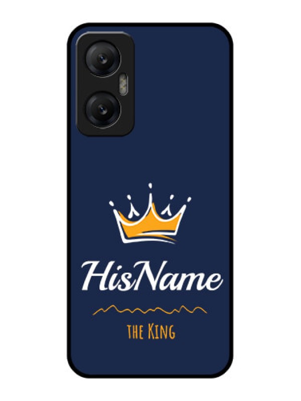 Custom Infinix Hot 20 5G Custom Metal Phone CaseKing With Name Design