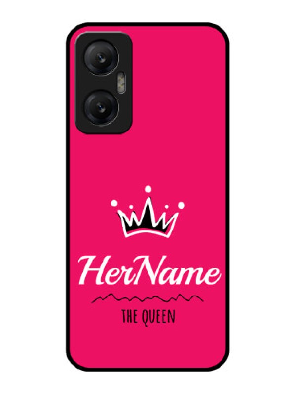 Custom Infinix Hot 20 5G Custom Metal Phone CaseQueen With Name Design