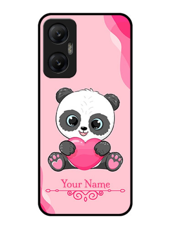 Custom Infinix Hot 20 5G Custom Metal Phone CaseCute Panda Design