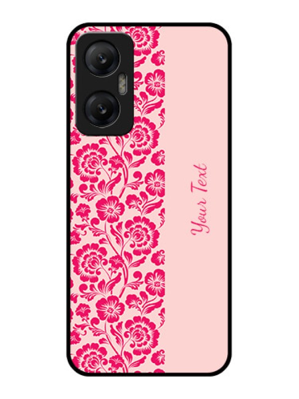 Custom Infinix Hot 20 5G Custom Metal Phone CaseAttractive Floral Pattern Design