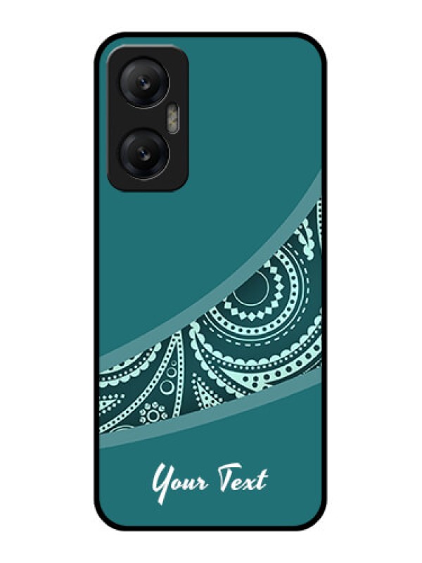 Custom Infinix Hot 20 5G Custom Metal Phone CaseSemi Visible Floral Design