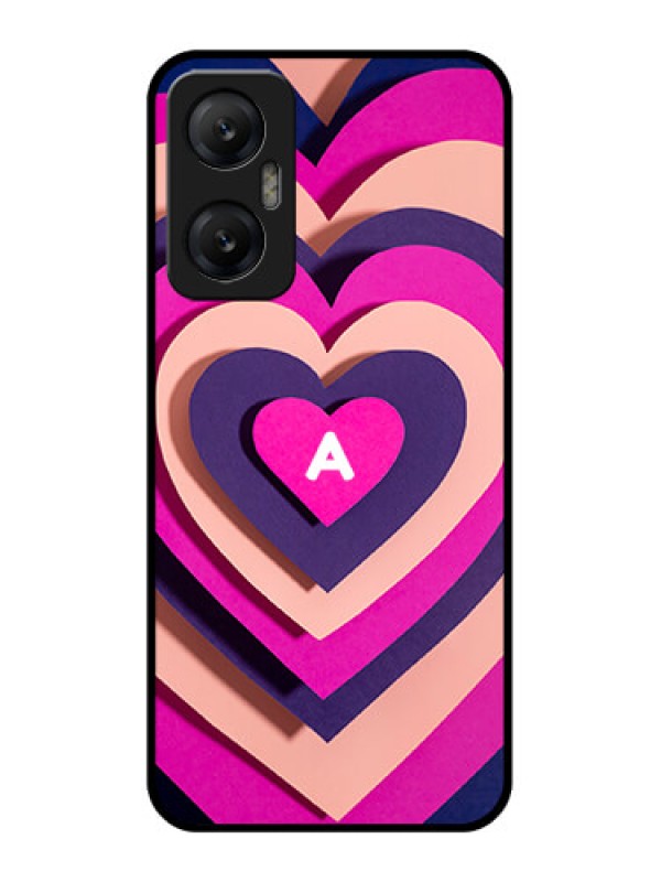 Custom Infinix Hot 20 5G Custom Metal Phone CaseCute Heart Pattern Design