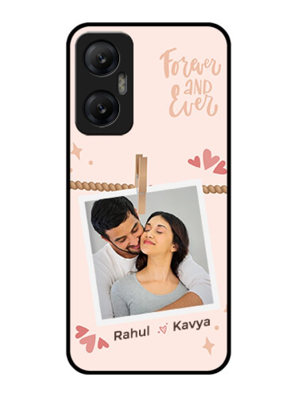 Custom Infinix Hot 20 5G Custom Metal Phone CaseForever And Ever Love Design