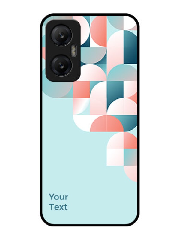 Custom Infinix Hot 20 5G Custom Metal Phone CaseStylish Semi - Circle Pattern Design