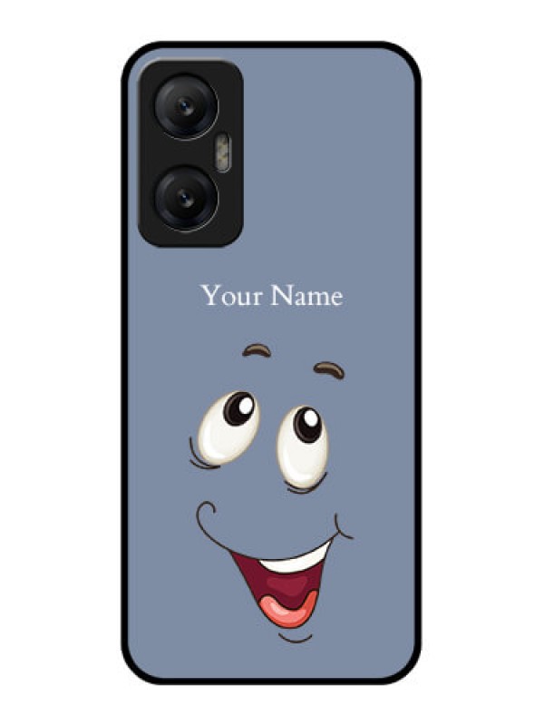 Custom Infinix Hot 20 5G Custom Metal Phone CaseLaughing Cartoon Face Design