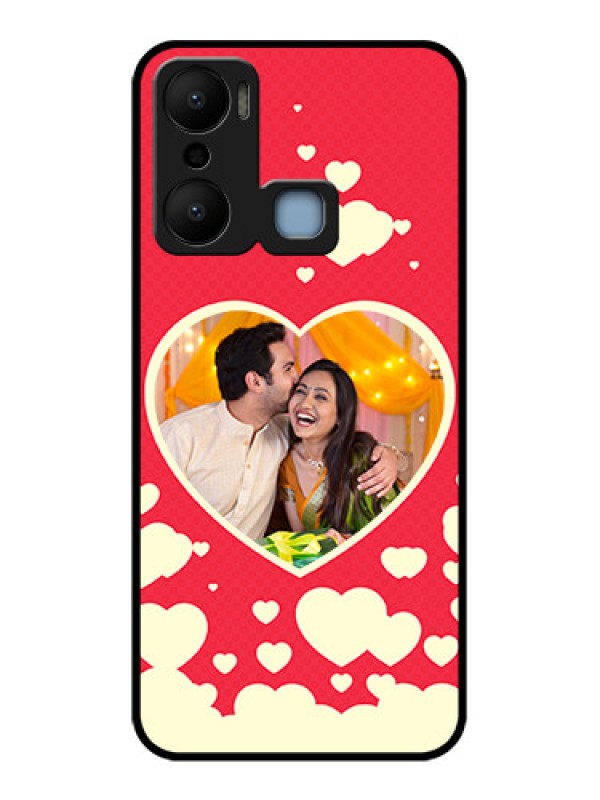 Custom Infinix Hot 20 Play Custom Metal Phone CaseLove Symbols Phone Cover Design