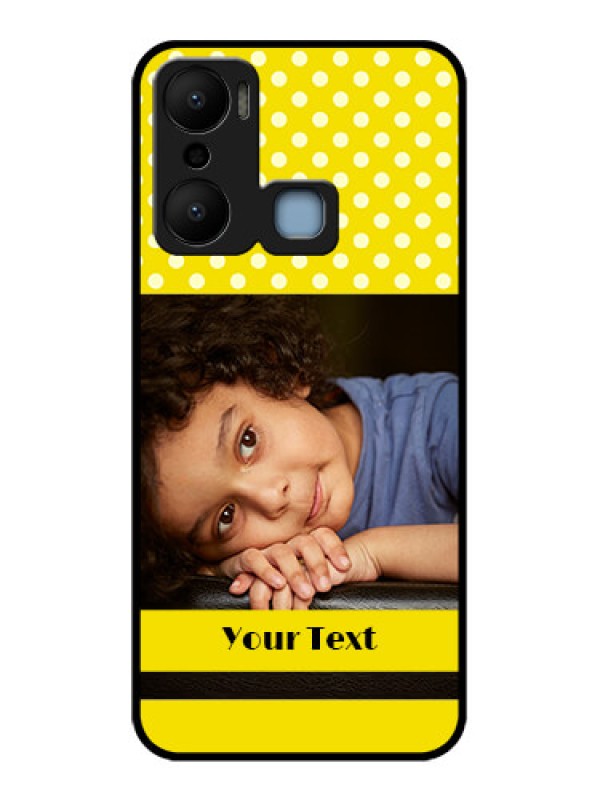 Custom Infinix Hot 20 Play Custom Metal Phone CaseBright Yellow Case Design
