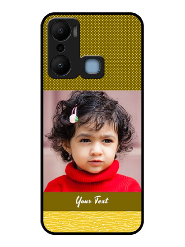 Custom Infinix Hot 20 Play Custom Metal Phone CaseSimple Green Color Design