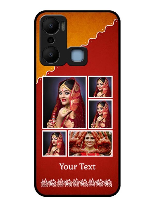 Custom Infinix Hot 20 Play Custom Metal Phone CaseWedding Pic Upload Design
