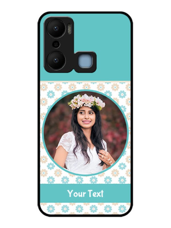 Custom Infinix Hot 20 Play Custom Metal Phone CaseBeautiful Flowers Design