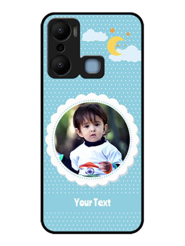 Custom Infinix Hot 20 Play Custom Metal Phone CaseViolet Pattern Design