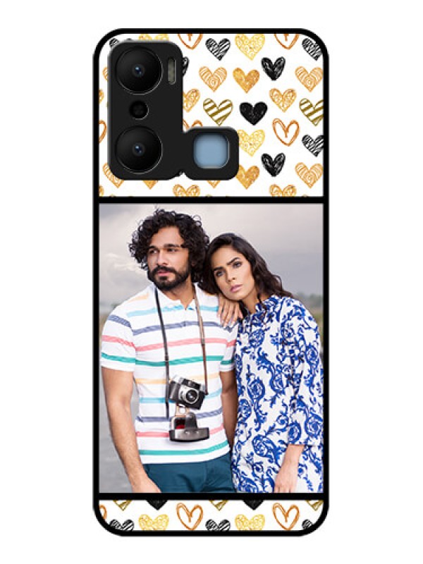 Custom Infinix Hot 20 Play Custom Metal Phone CaseLove Symbol Design