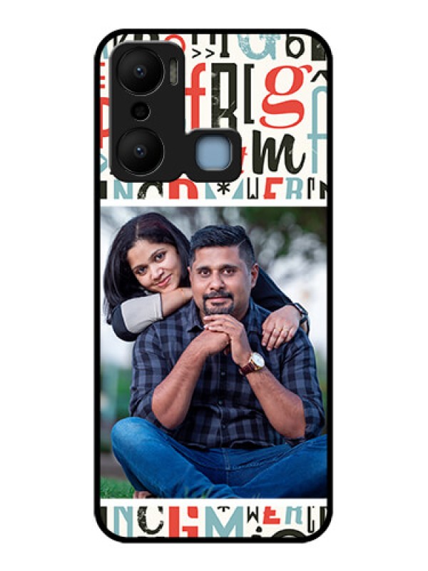 Custom Infinix Hot 20 Play Custom Metal Phone CaseAlphabet Design