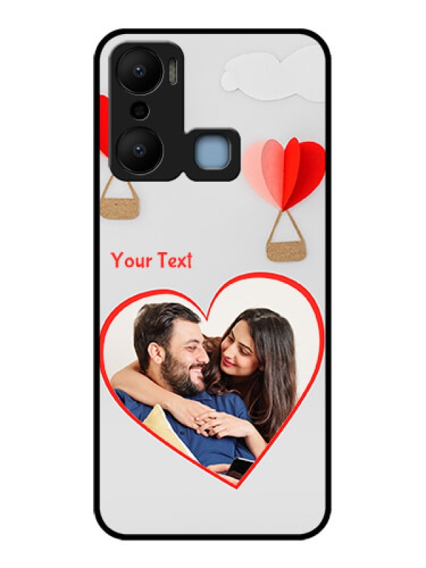 Custom Infinix Hot 20 Play Custom Metal Phone CaseParachute Love Design