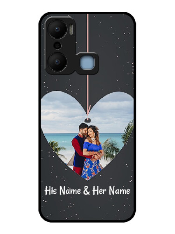 Custom Infinix Hot 20 Play Custom Metal Phone CaseHanging Heart Design