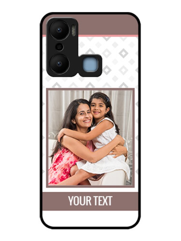 Custom Infinix Hot 20 Play Custom Metal Phone CaseSimple Diamond Design