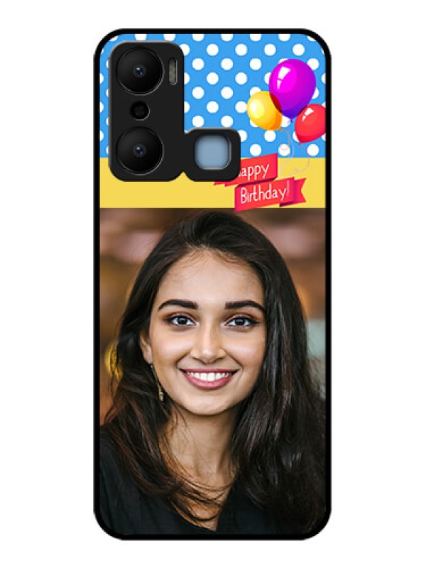 Custom Infinix Hot 20 Play Custom Metal Phone CaseHappy Birthday Design