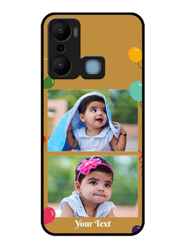 Custom Infinix Hot 20 Play Custom Metal Phone CaseImage Holder With Birthday Celebrations Design