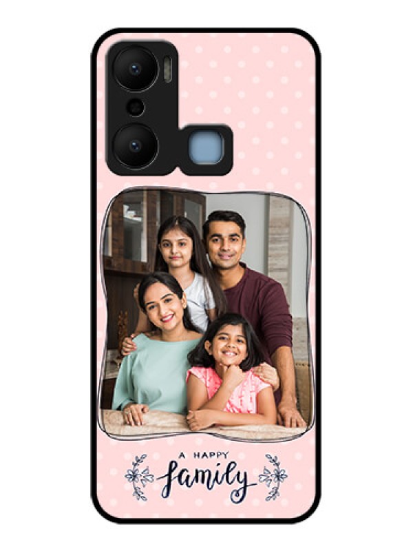 Custom Infinix Hot 20 Play Custom Metal Phone CaseFamily With Dots Design