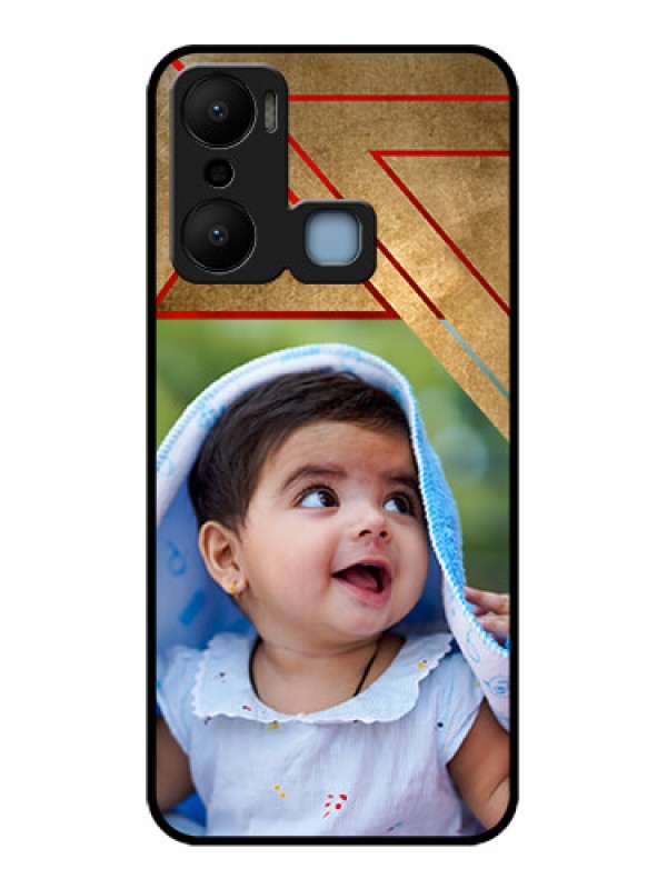 Custom Infinix Hot 20 Play Custom Metal Phone CaseGradient Abstract Texture Design