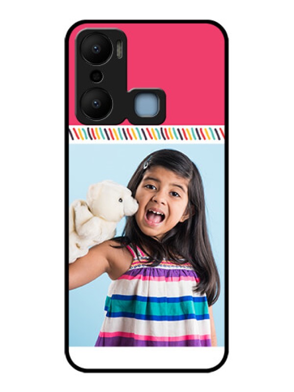 Custom Infinix Hot 20 Play Custom Metal Phone CaseLine Art Design