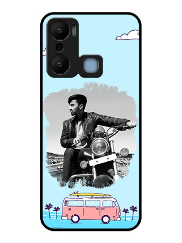 Custom Infinix Hot 20 Play Custom Metal Phone CaseTravel and Adventure Design