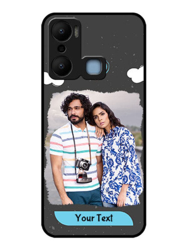 Custom Infinix Hot 20 Play Custom Metal Phone CaseSplashes With Love Doodles Design