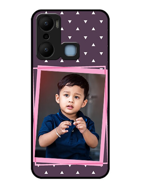 Custom Infinix Hot 20 Play Custom Metal Phone CaseTriangle Pattern Dotted Design