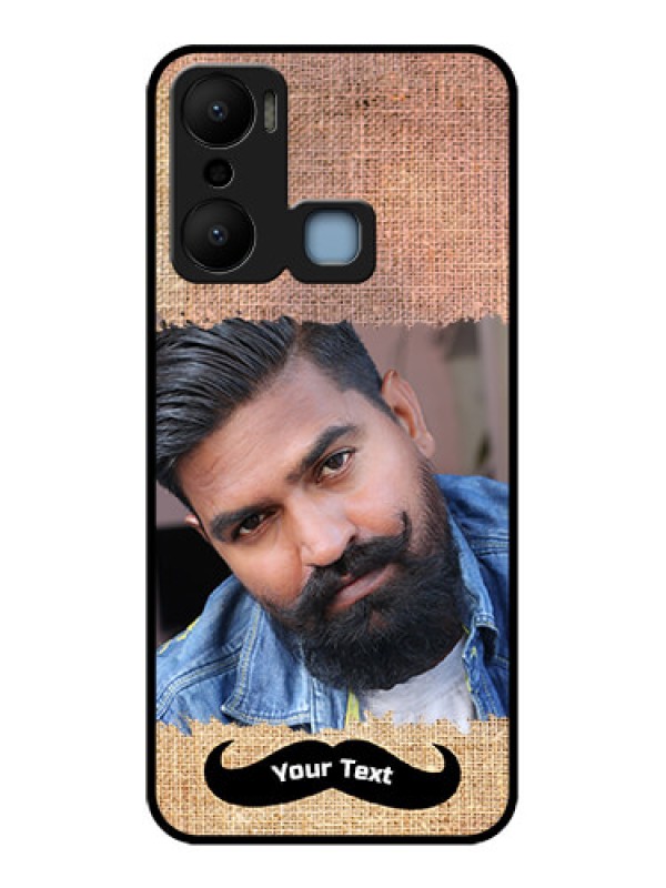 Custom Infinix Hot 20 Play Custom Metal Phone CaseWith Texture Design