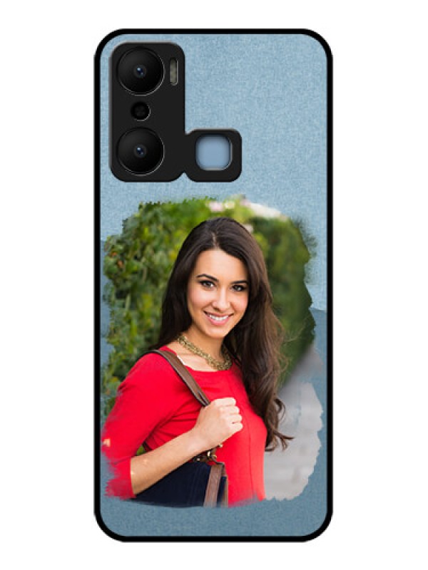 Custom Infinix Hot 20 Play Custom Metal Phone CaseGrunge Line Art Design