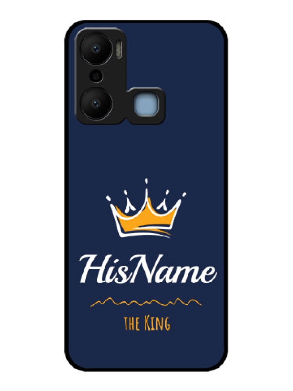 Custom Infinix Hot 20 Play Custom Metal Phone CaseKing With Name Design