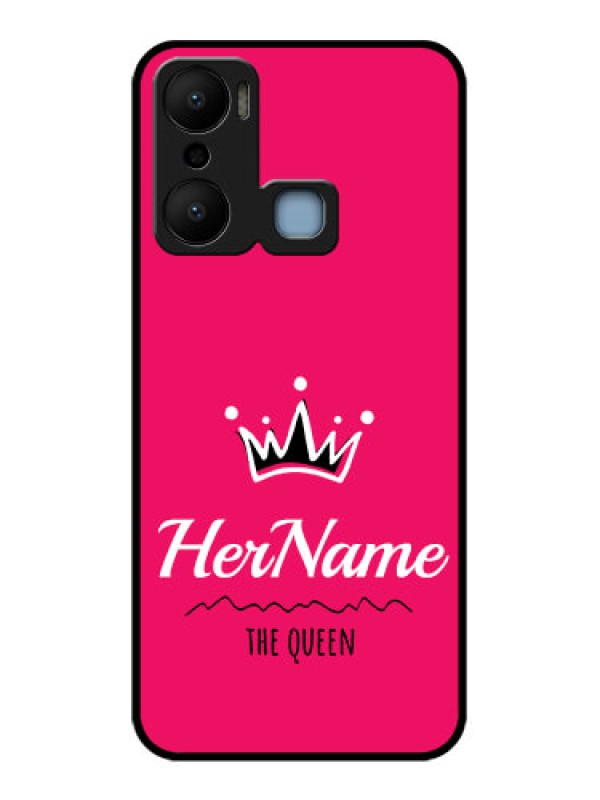 Custom Infinix Hot 20 Play Custom Metal Phone CaseQueen With Name Design