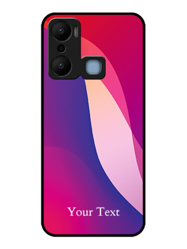 Custom Infinix Hot 20 Play Custom Metal Phone CaseDigital Abstract Overlap Design