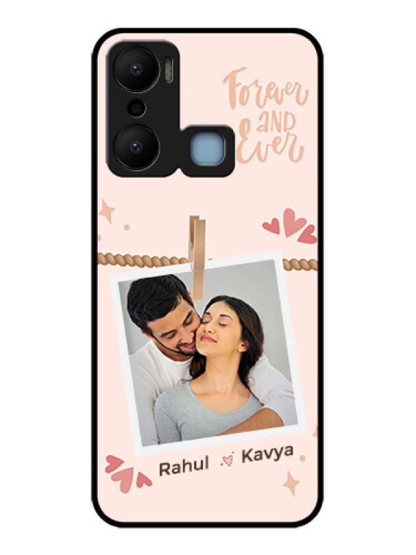 Custom Infinix Hot 20 Play Custom Metal Phone CaseForever And Ever Love Design