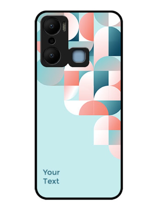 Custom Infinix Hot 20 Play Custom Metal Phone CaseStylish Semi - Circle Pattern Design