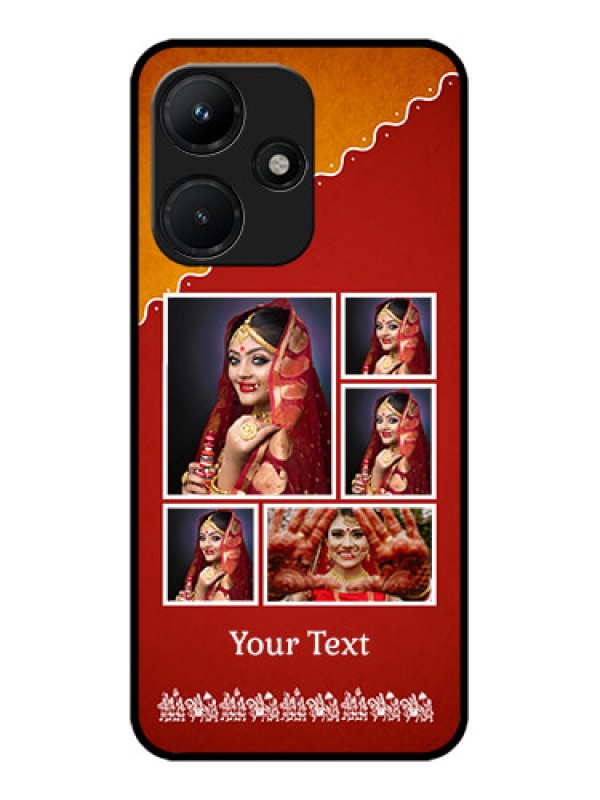 Custom Infinix Hot 30I Custom Metal Phone CaseWedding Pic Upload Design