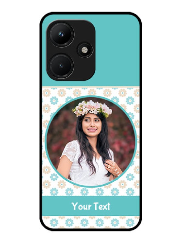 Custom Infinix Hot 30I Custom Metal Phone CaseBeautiful Flowers Design