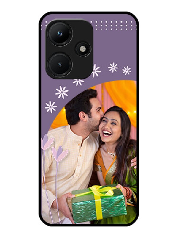 Custom Infinix Hot 30I Custom Metal Phone CaseLavender Flowers Design