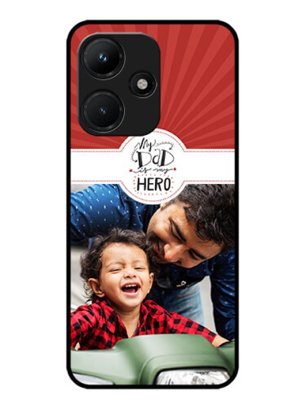 Custom Infinix Hot 30I Custom Metal Phone CaseMy Dad Hero Design