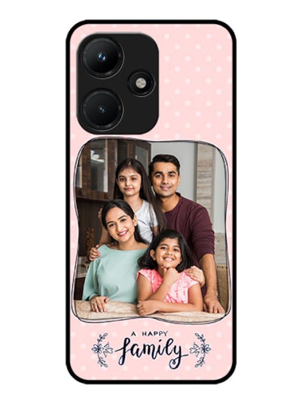 Custom Infinix Hot 30I Custom Metal Phone CaseFamily With Dots Design