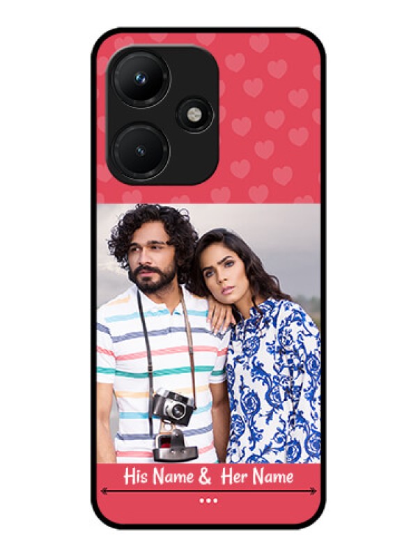 Custom Infinix Hot 30I Custom Metal Phone CaseSimple Love Design