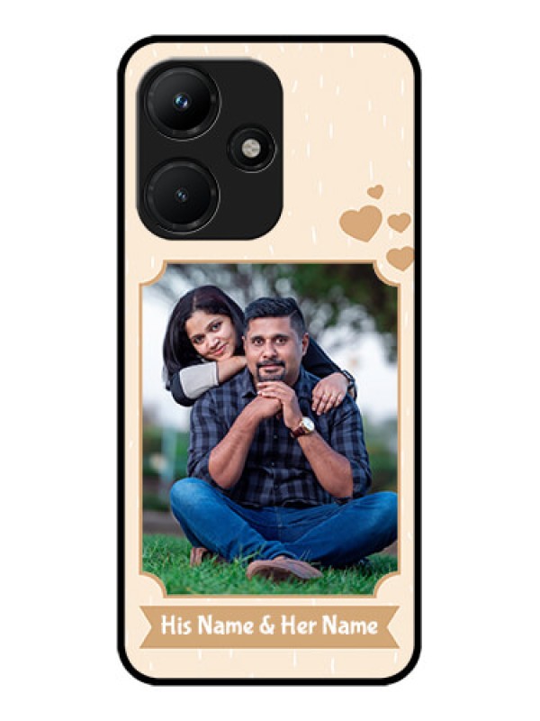 Custom Infinix Hot 30I Custom Metal Phone CaseWith Confetti Love Design