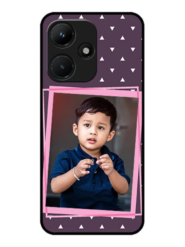 Custom Infinix Hot 30I Custom Metal Phone CaseTriangle Pattern Dotted Design