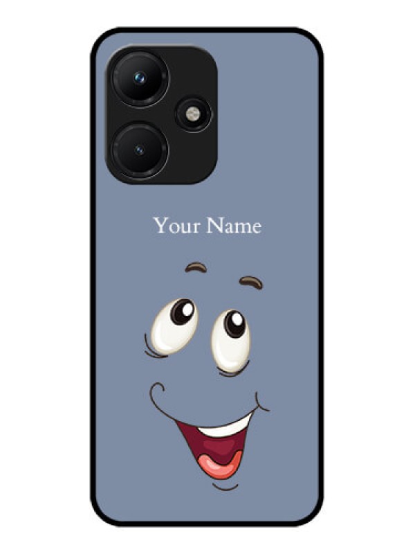 Custom Infinix Hot 30I Custom Metal Phone CaseLaughing Cartoon Face Design