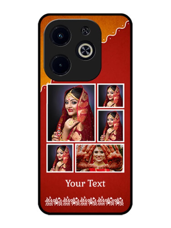 Custom Infinix Hot 40I Custom Metal Phone CaseWedding Pic Upload Design