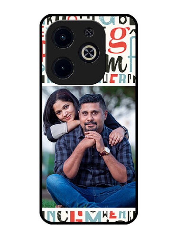 Custom Infinix Hot 40I Custom Metal Phone CaseAlphabet Design