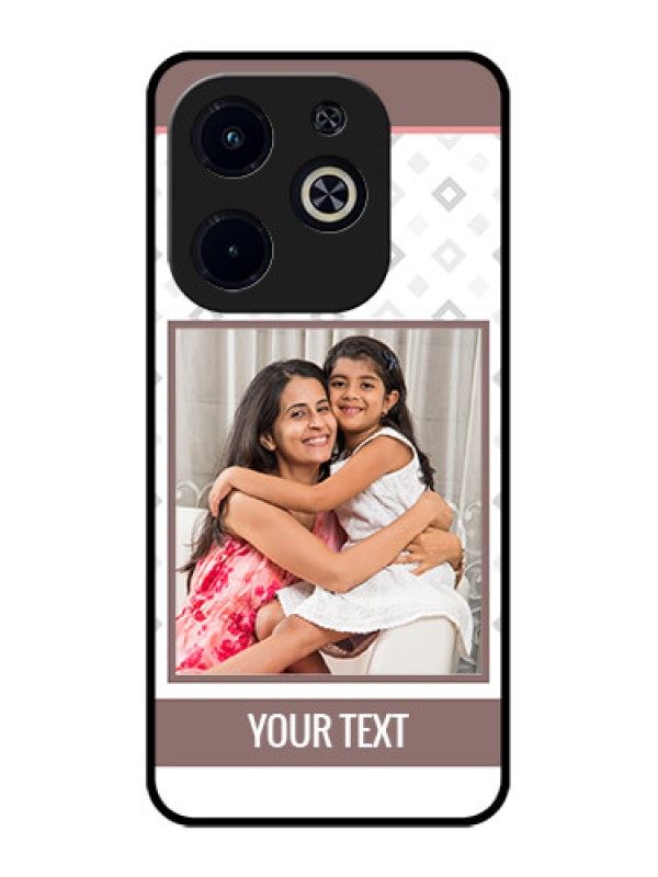 Custom Infinix Hot 40I Custom Metal Phone CaseSimple Diamond Design